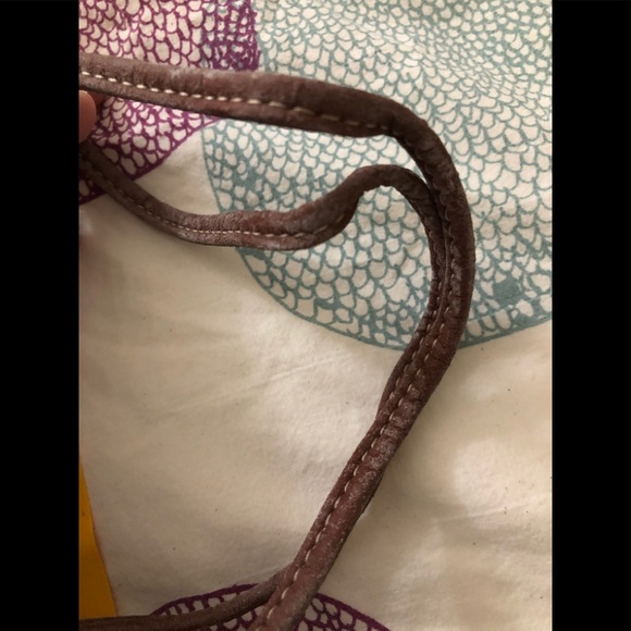 Vintage Esprit navy blue leather crossbody bag - Picture 4 of 6